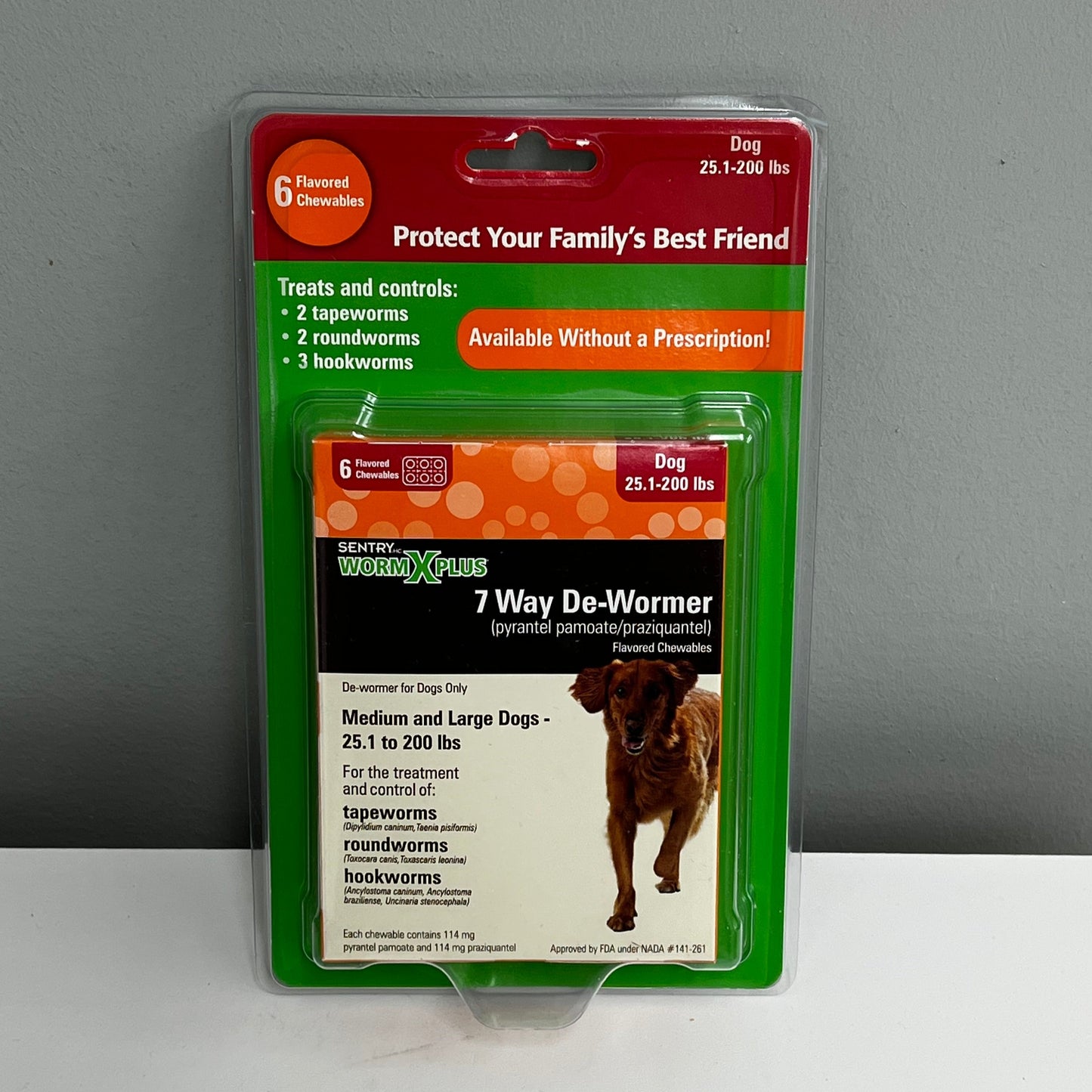 Sentry Worm X Plus for Medium/Large Dogs