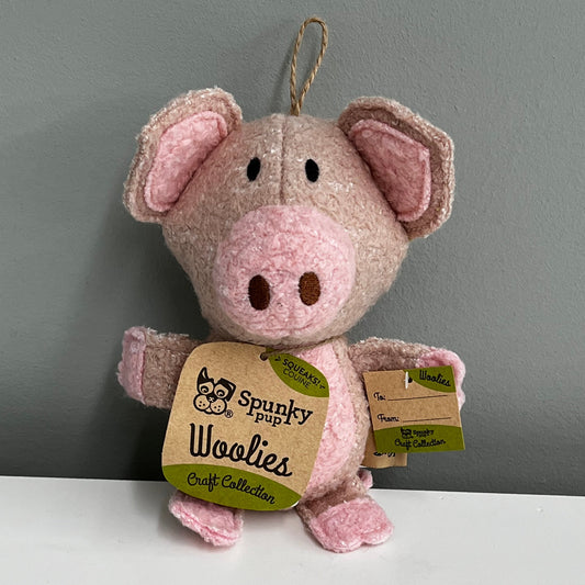 Spunky Pup Woolies- Pig