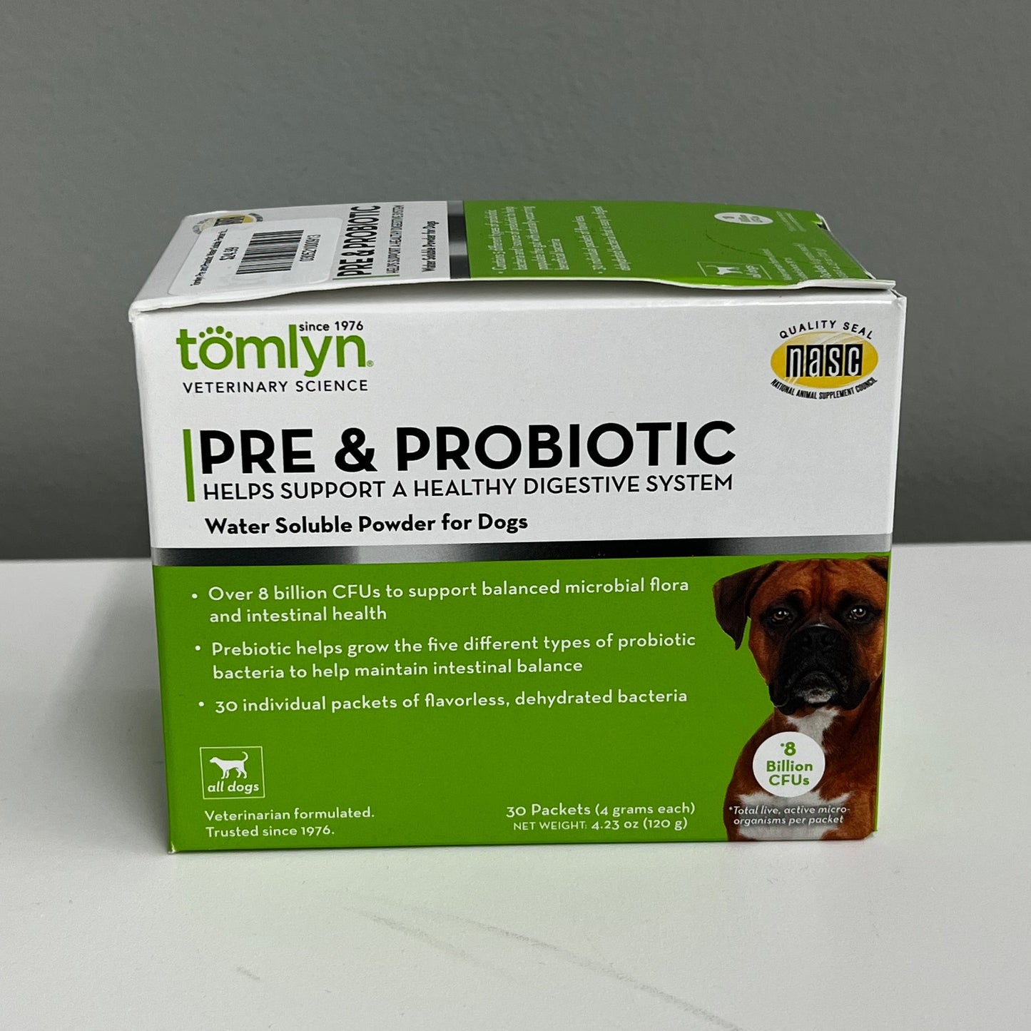 Tomlyn Pre and Probiotic Water Soluble Powder for Dogs 30ct