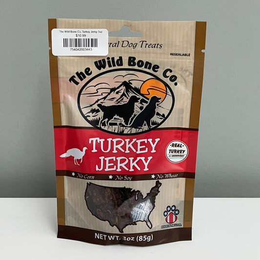 The Wild Bone Co. Turkey Jerky 3oz