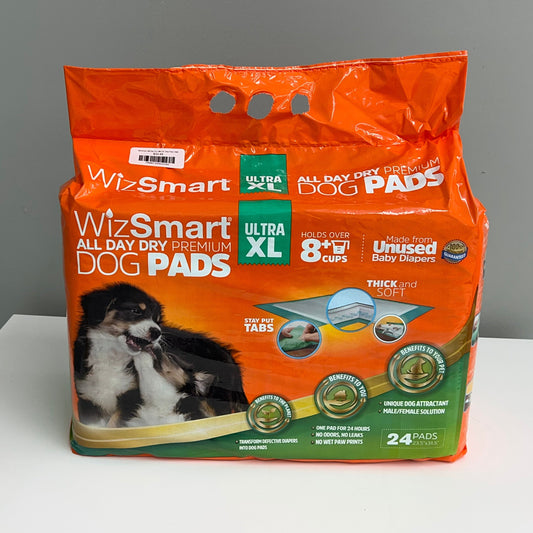 WizSmart All Day Dry Ultra XL Dog Pads 24pk