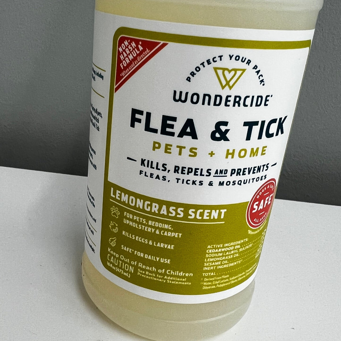 Wondercide Flea & Tick Spray for Pets + Home- Lemongrass